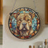 Shar Pei Stained Glass Effect Suncatcher
